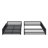 Floor Bunk Bed Frame With Ladder And Safety Guardrails-117531117