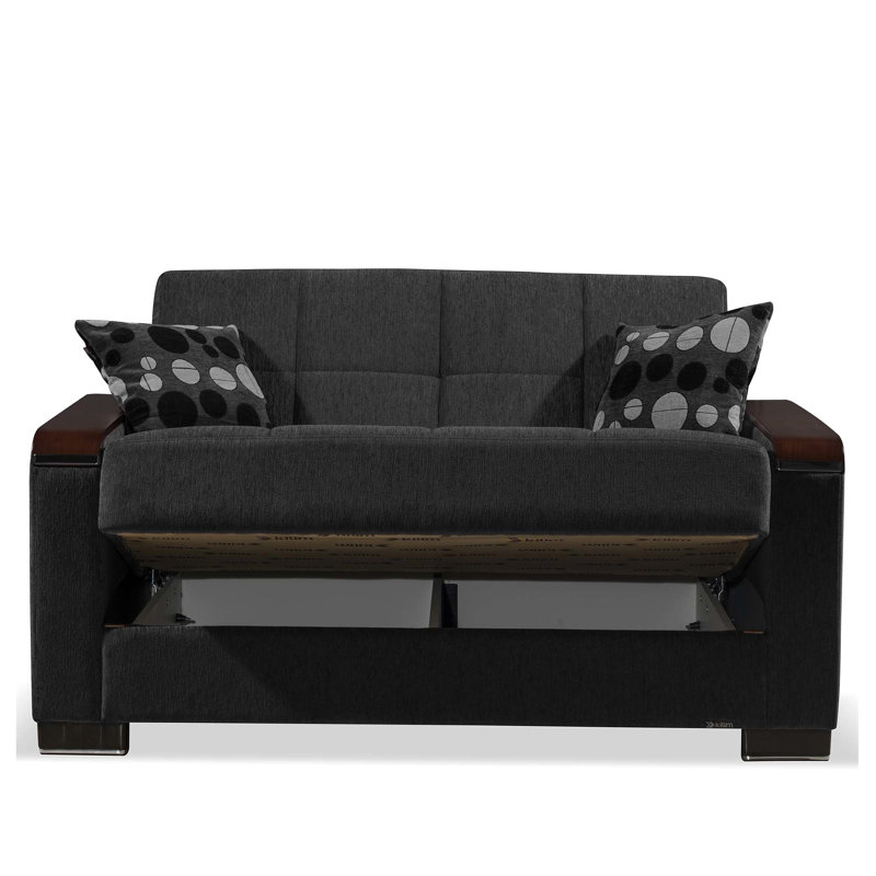 Rangement convertible en tissu chenille gris - Collection Home Decor X fonctionnelle et élégante avec sièges de qualité interne