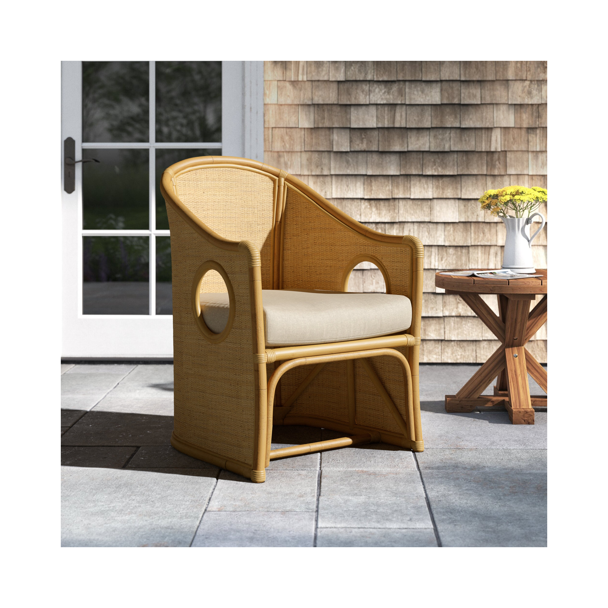 Wicker Outdoor Lounge Chair