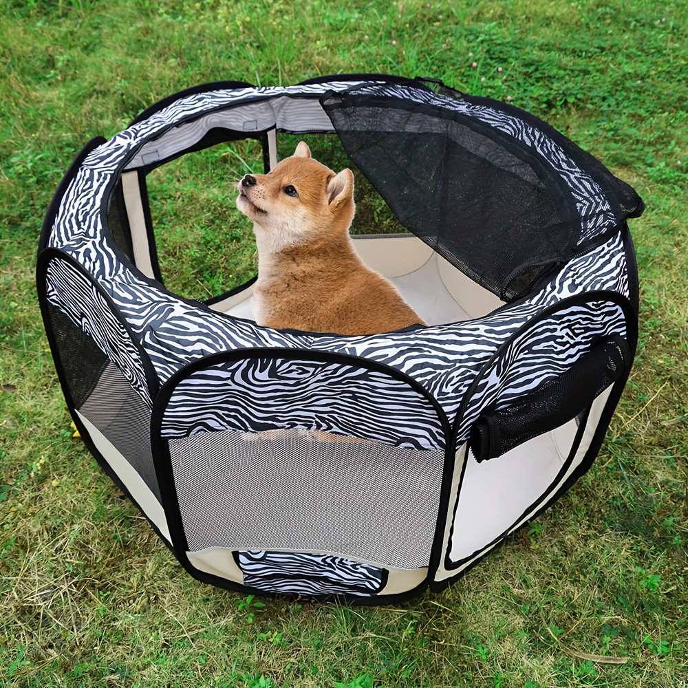 Ebern Designs Portable Pet Playpen, Foldable Pet Playpen Tent, Dog ...
