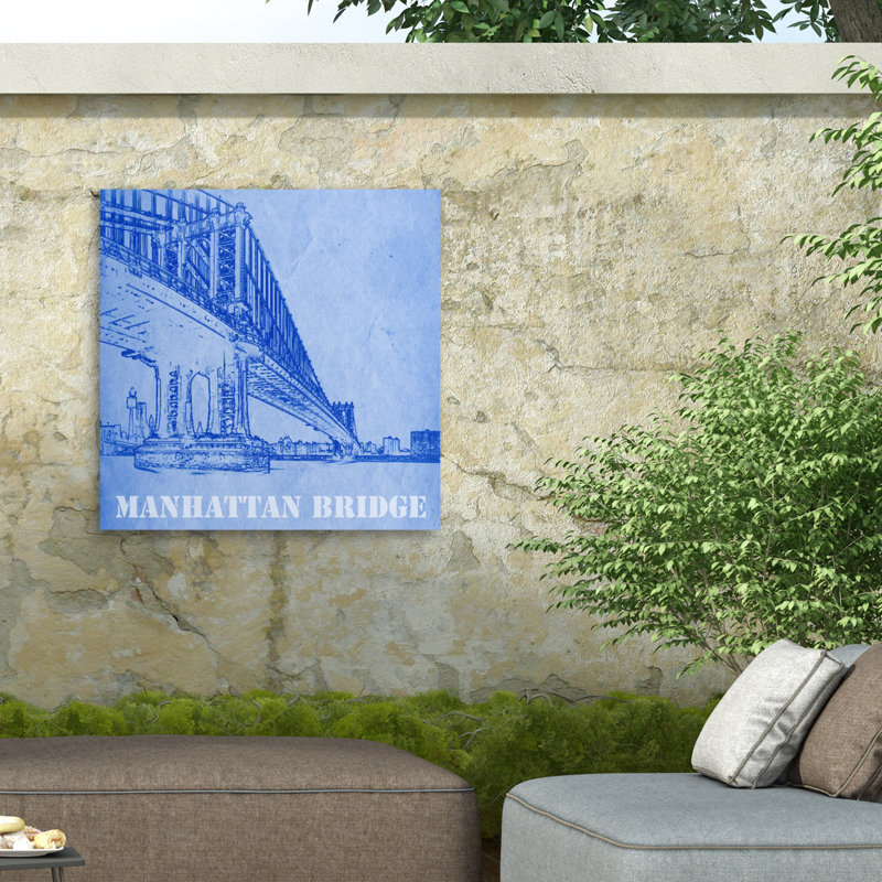 Toile pour l'extérieur Marcus Jules Bridge, H 14 po x l 14 po