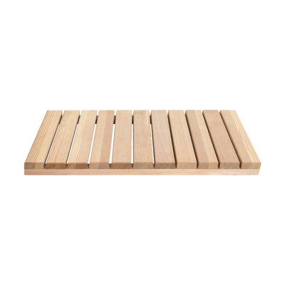 Non-Slip Slatted Wooden Bath Mat