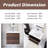 24'' Wall-Mounted Single Bathroom Vanity  With Integrated Resin Top-1582726761