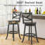 Tabourets de bar pivotants August Grove® gris-508174286-508174284