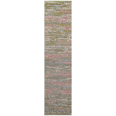 High-Quality Hand-Knotted Silver And Pink Area Rug