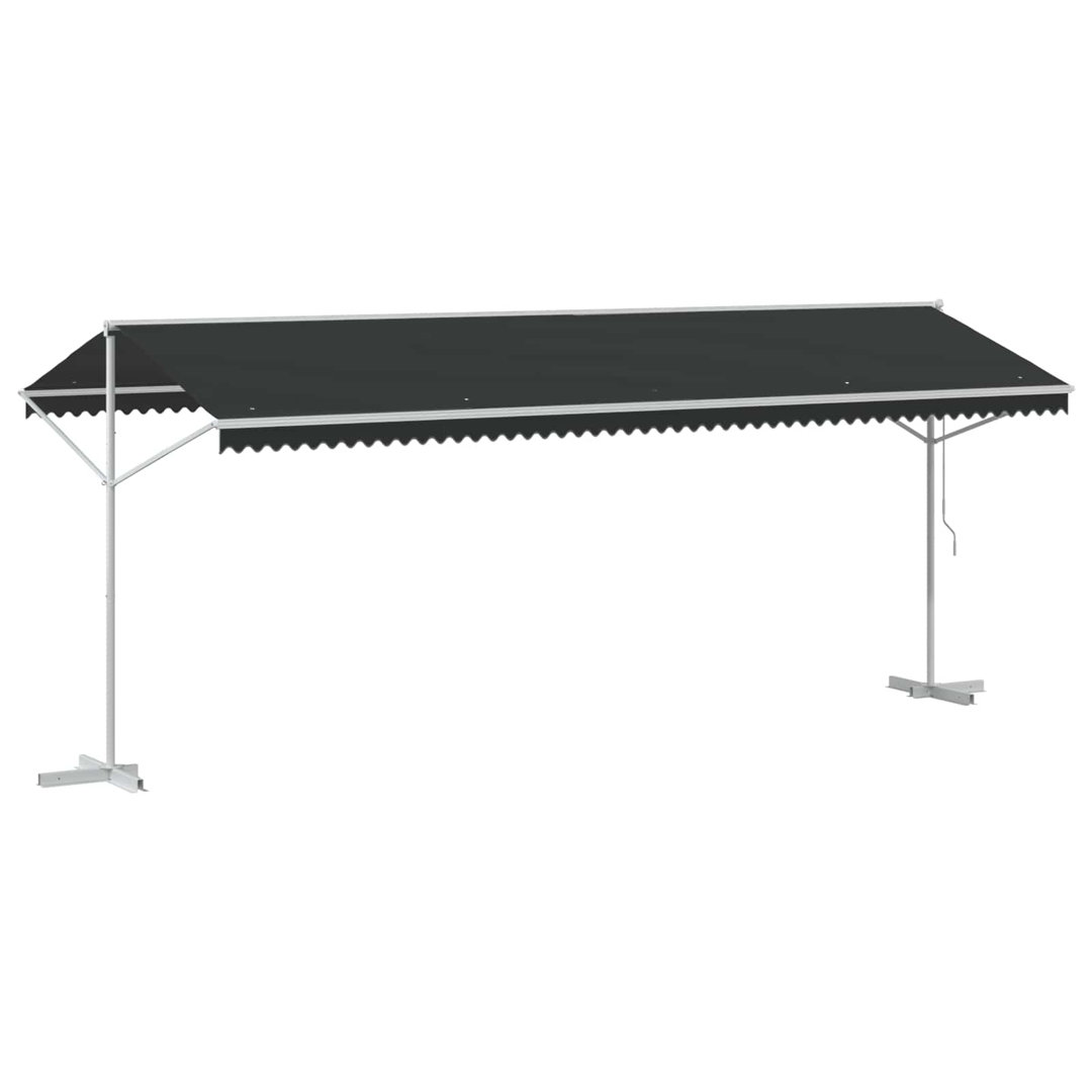 VidaXL 300cm D Polyester Cover Retractable Freestanding Awning