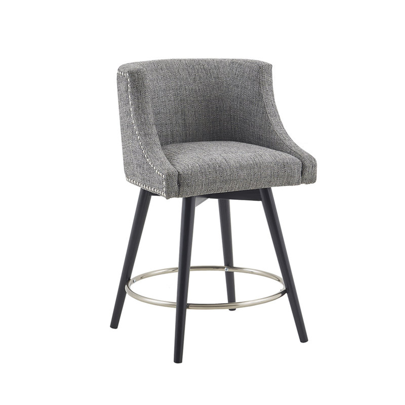 Tabouret de comptoir pivotant transitionnel