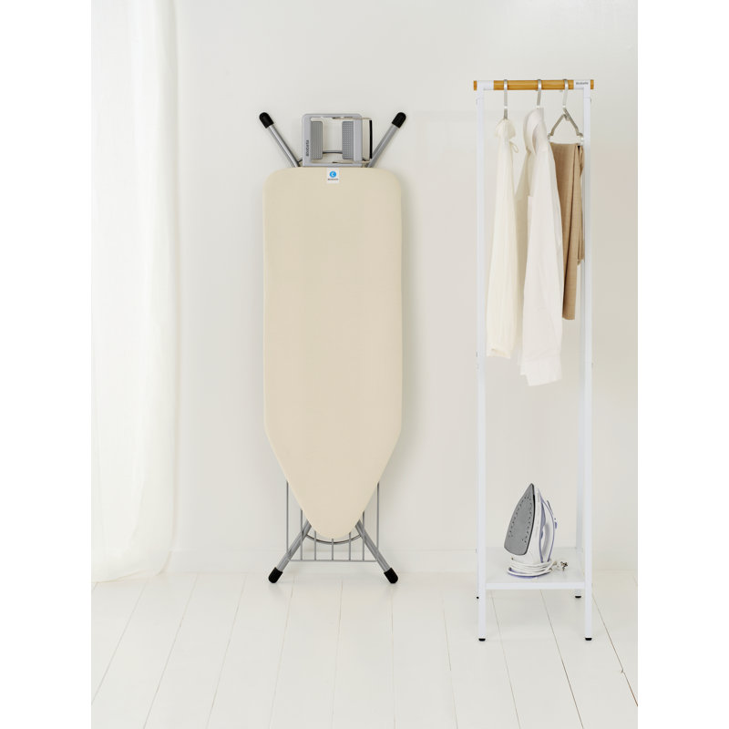 Brabantia Size C Large Ironing Board with Steam Iron Rest and Linen Rack