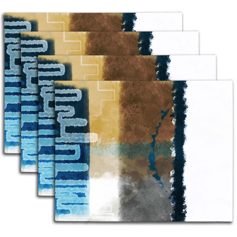 Napperon abstrait en polyester