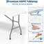 Table pliante portative 6 pi, avec poignée de transport-130605265