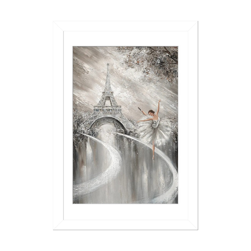 Tutu Twirl, Paris Flair_1PFA, Cadre blanc, H 24 po x l 16 po