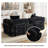 No Assembly Required Compression Packed 2 Person Fabric Sofa Bed, High Rebound Density Sponge Sofa-2108988478