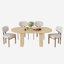 Ensemble de table de cuisine ovale à double piédestal-223772544-223772558-221402299