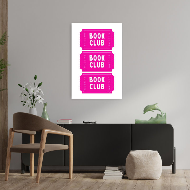 «Book Club», audacieuse et moderne, art mural, H 36 po x l 24 po