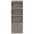 Simma Bookcase, Metal Hardware, Three Shelves, Double Door Cabinet-153218056