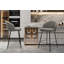 Upholstered Counter Stool with Metal Frame-88208215
