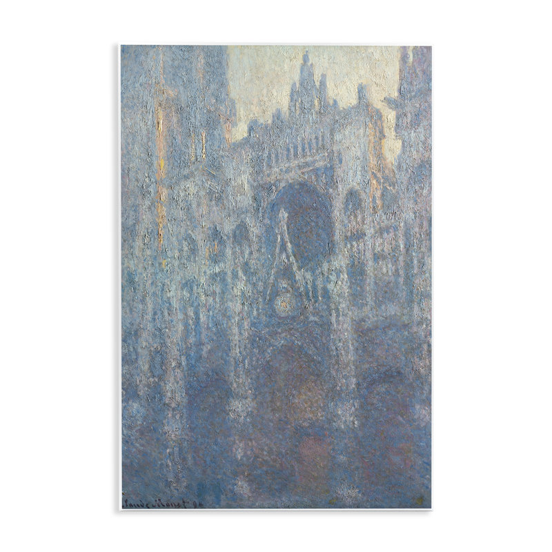 Art mural classique, cathédrale de Monet matin par one1000paintings, H 19 po x l 13 po