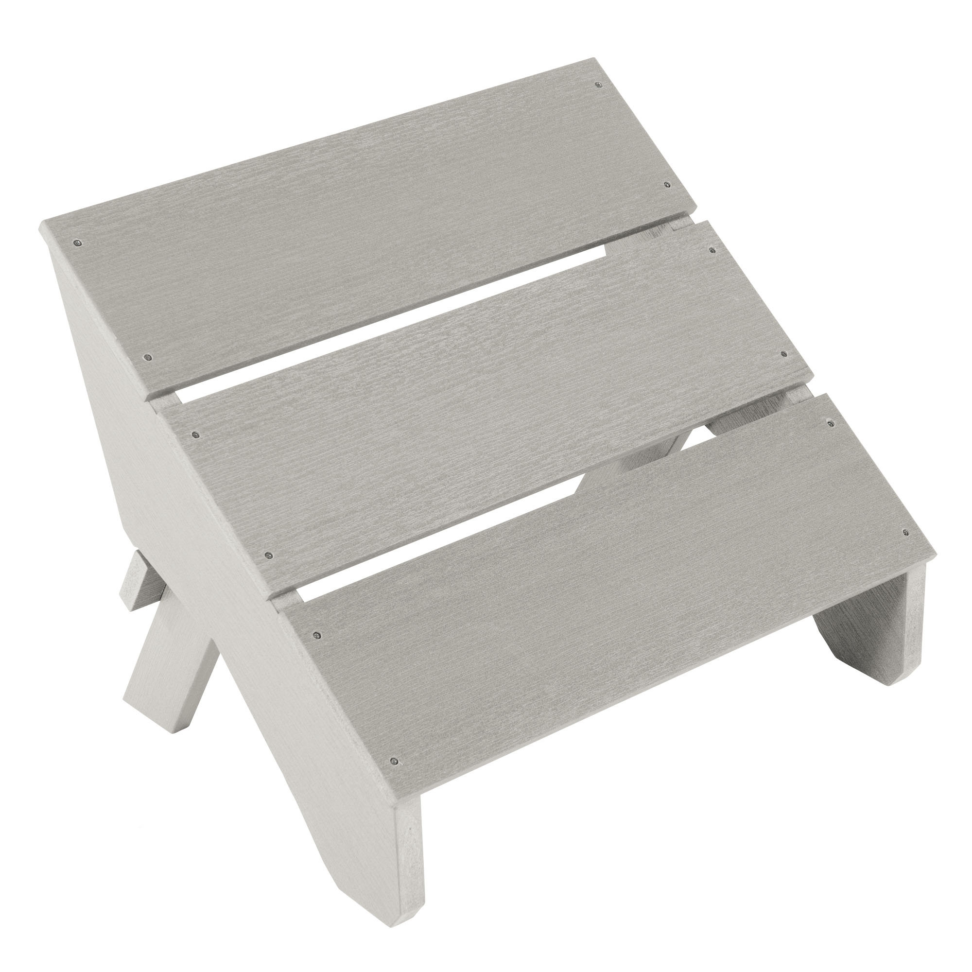 Byrnes Outdoor Ottoman, Harbor Gray