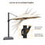Parasol d'extérieur 11 pi avec base Isan-90339383