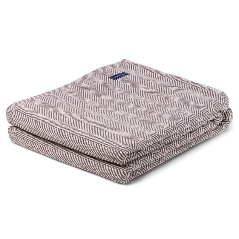 Couverture en coton Coastal Penobscot, 80 po x 96 po, Mauve clair