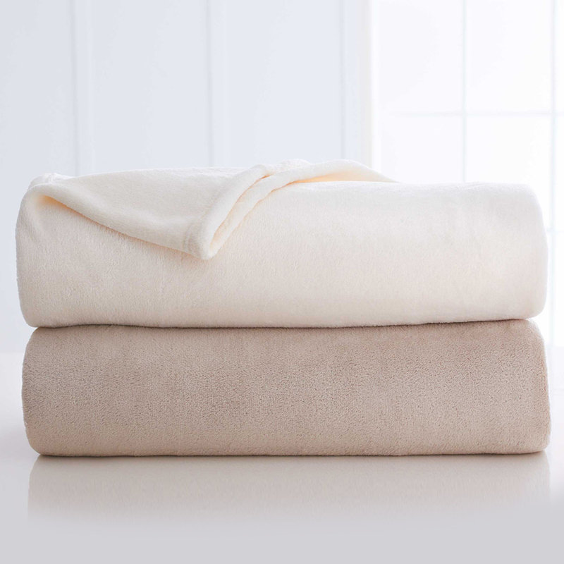 Couverture en peluche Martex, Tanné, Grand lit