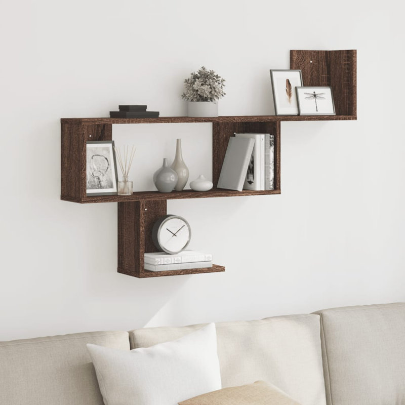 Rhien Floating Shelf, White, 70cm H x 100cm W x 15cm