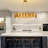 32" Modern Gold Crystal Island Chandelier, E12 Base, No Bulb Included, for Kitchen Island Dining Living Room