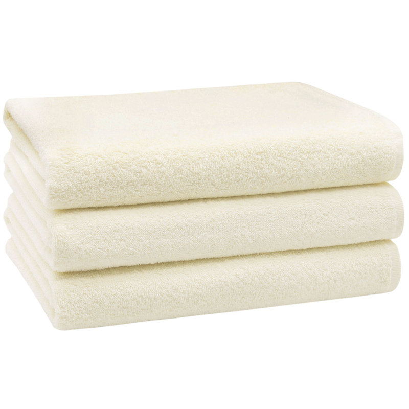 Midweight Bath Towel, Cream