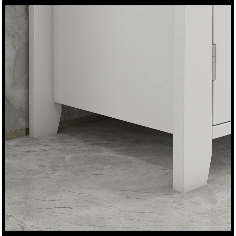 Armoire de rangement sur pied, sous-lavabo, meuble-lavabo de salle de bain kleankin