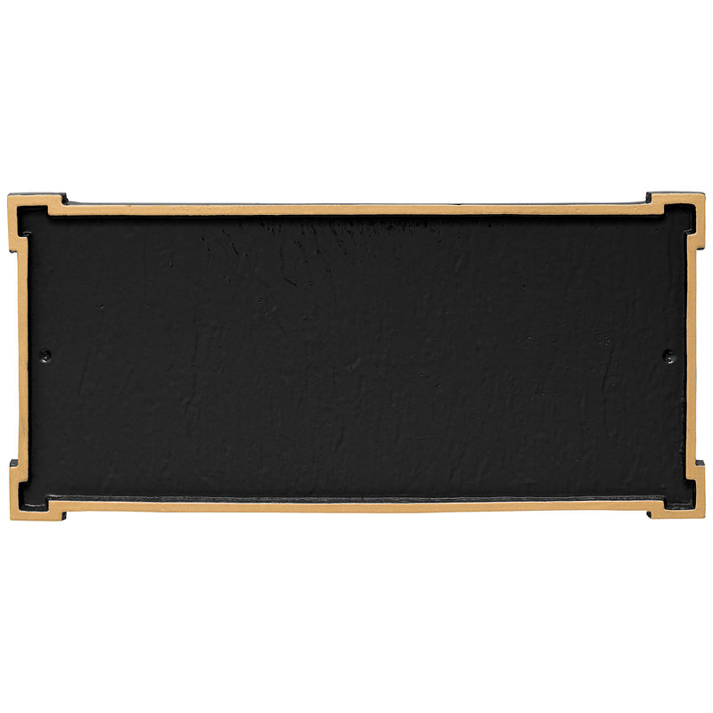 New Yorker 2-Line Wall Address Plaque, Black / Gold, Yes