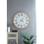 Très grande horloge murale D32.3 "avec cadre en bois de sapin