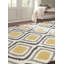 Tapis jaune crocheté à la main Straley-504093123