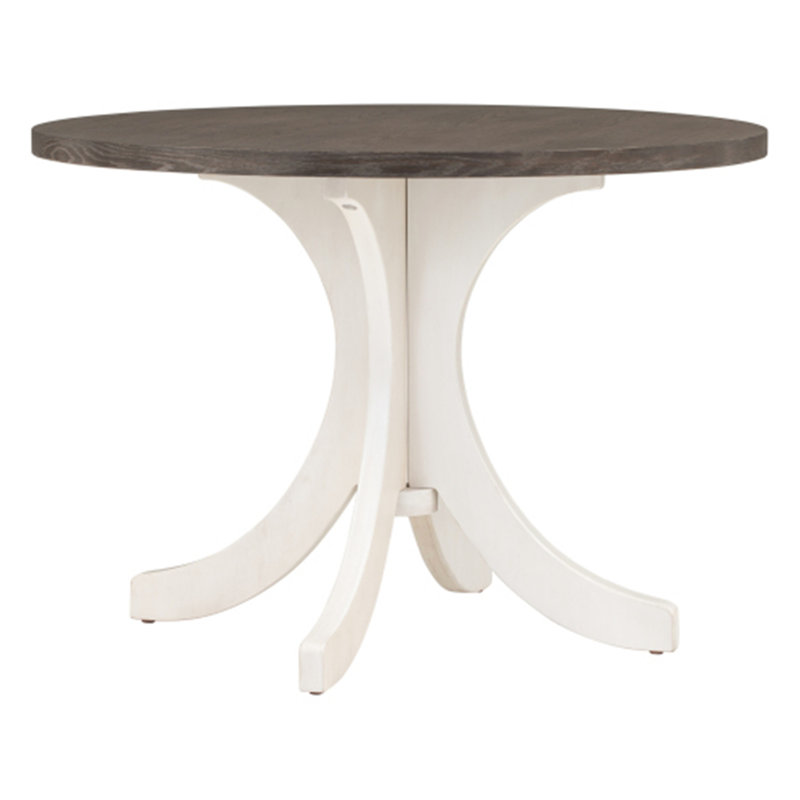 Table basse à piédestal Minonk, Brun