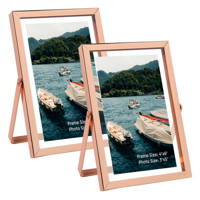 Floating Metal Frame with Real Glass