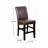Upholstered Counter Stool with Solid Wood Frame