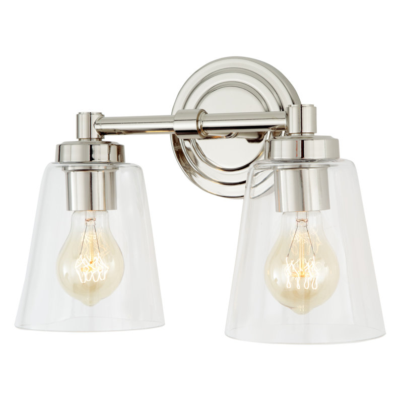 Wilshire 2 - Light Dimmable Vanity Light, Polished Nickel