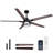 64'' Ceiling Fan With Led Lights