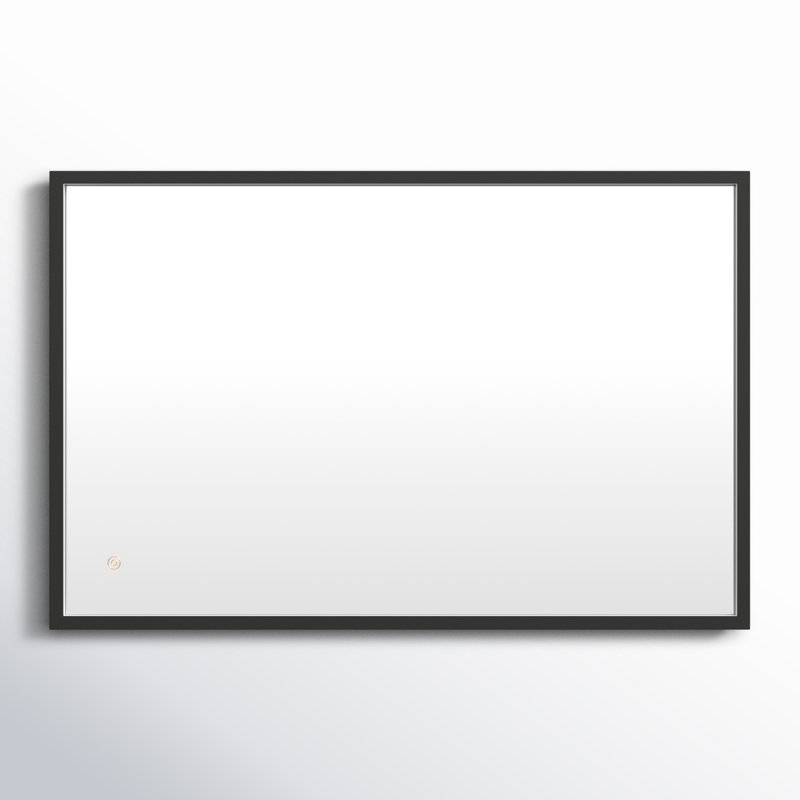 Piche Aluminum Mirror, Black, 24" x 36"