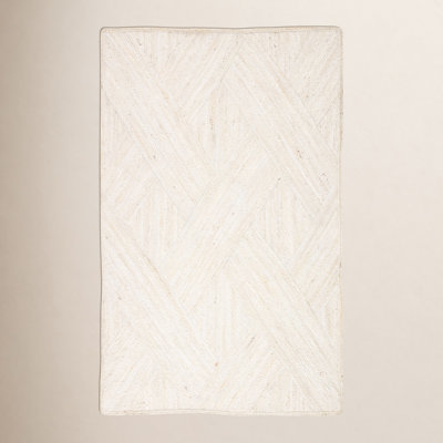 Lizbeth Geometric Handmade Flatweave Cream Area Rug