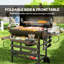 Barbecue au charbon avec table d'appoint pliable, barbecue
