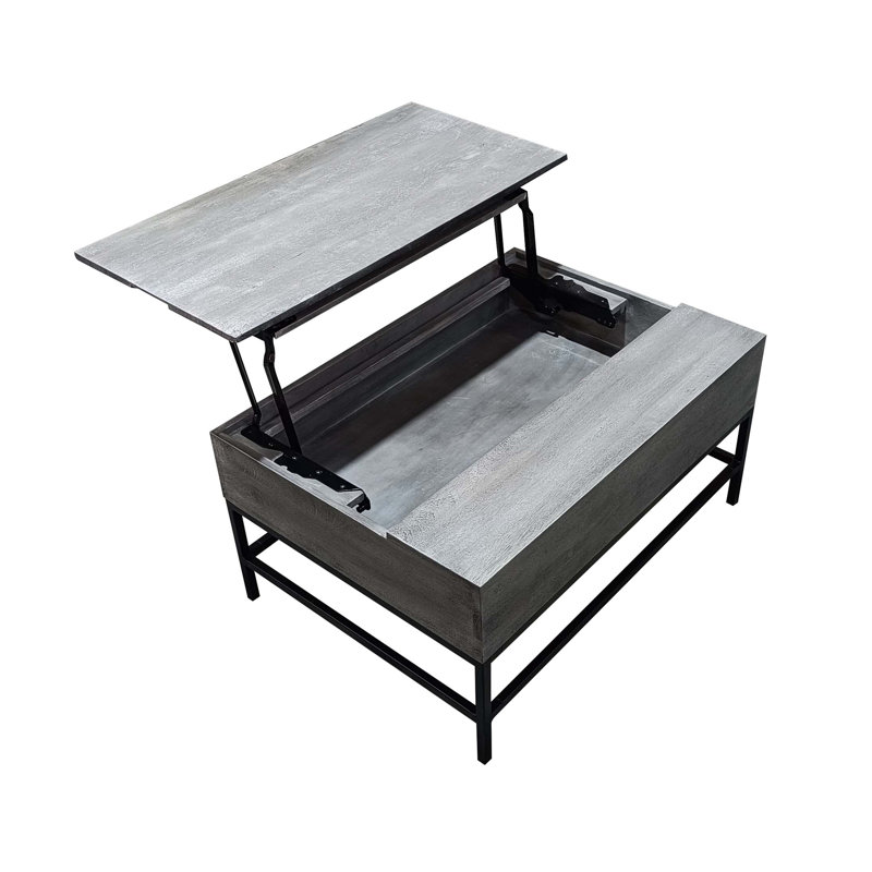 Gray Lift Top Coffee Table