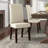 Acadian Andover Upholstered Parson Dining Chair with Tufted Backrest and Solid Wood Frame-1131911923