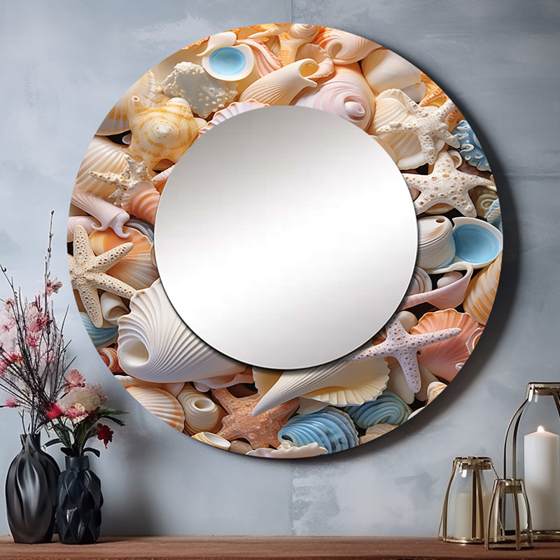 Shaden - Animals Round Mirror Wall Decor, 36" x 36"
