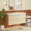 Meuble-lavabo mural simple lavabo de 42 pouces avec comptoir en résine de pierre-1640007873