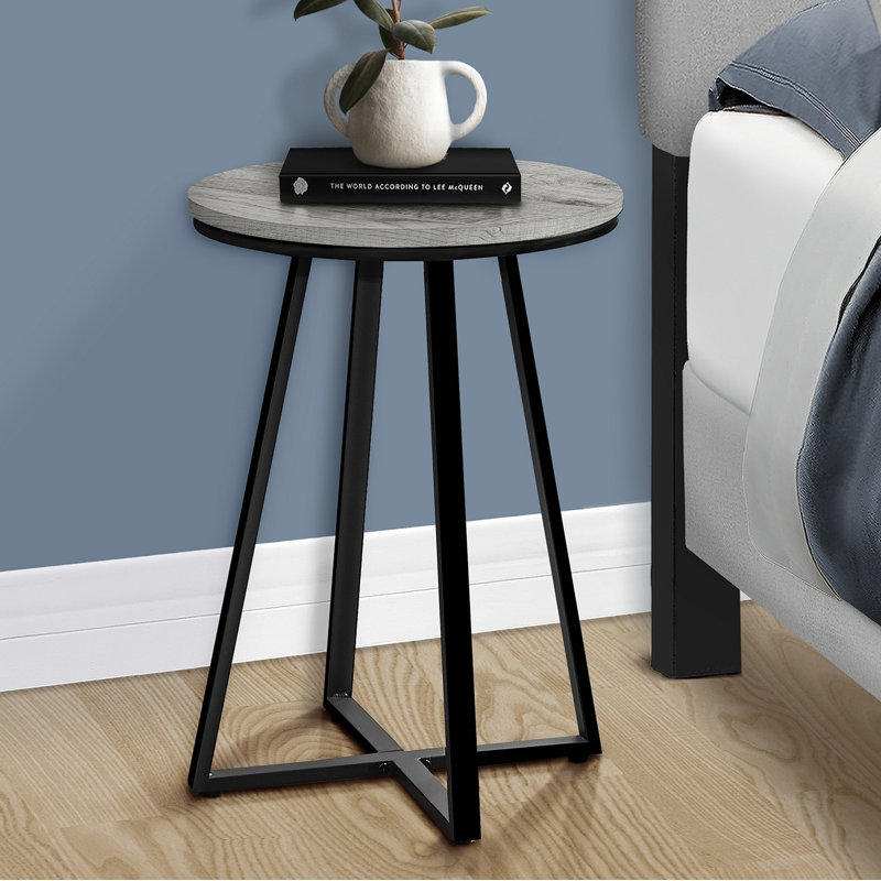 Table de chevet décorative d'appoint de table de bout de table, Gris