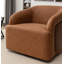 Fauteuil demi-tonneau rotatif en simili cuir Andretta-1428319674