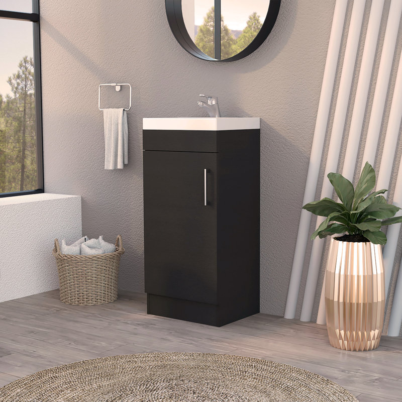 Meuble-lavabo de salle de bain avec armoire simple
