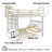 Ahmia Solid Wood Twin Over Twin Bunk Bed with Built-In Ladder-590781996
