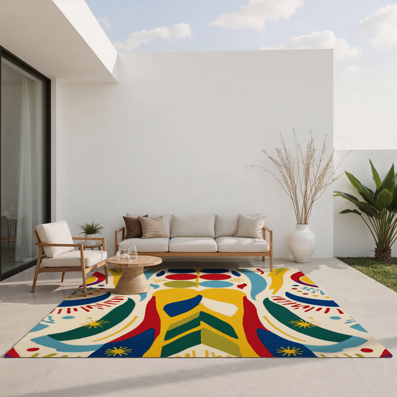 Lush Vibe Indoor And Outdoor Area Rug, Rectangle 4' x 6'