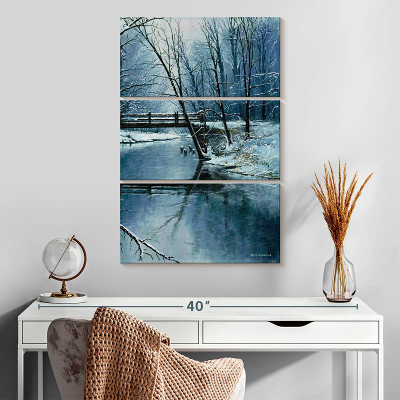 Winter First Snow, H 32" x l 20"